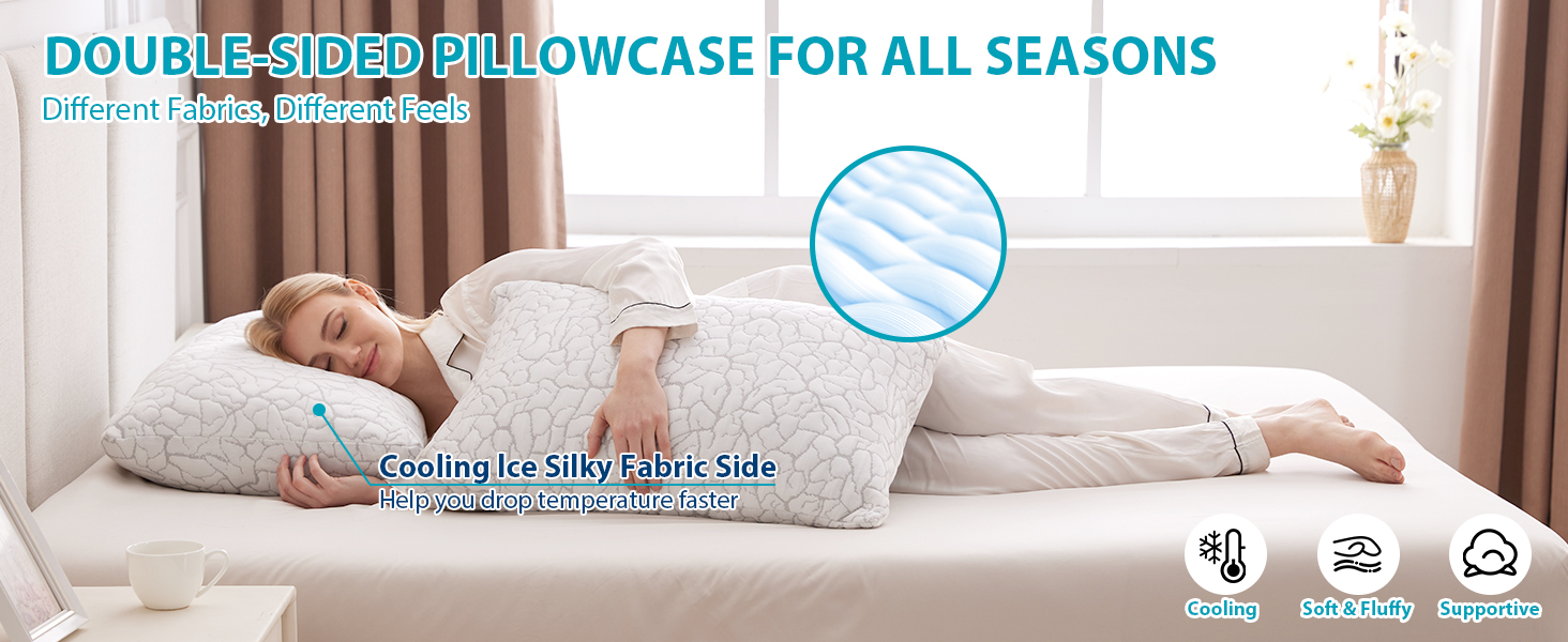 cooling pillows shredded memory foam
