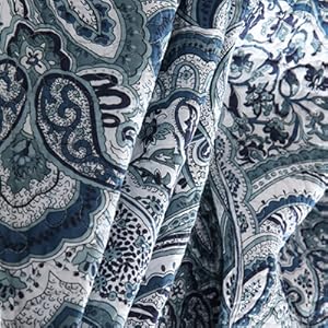 cotton bedspread quilt sets coverlets comforter blue paisley bedspread king queen size quilt