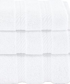 American Soft Linen Luxury 4 Piece Bath Towel Set, 600 GSM 100% Cotton Turkish Bath Towels for Bathroom, 27x54 in Large Bathroom Shower Towels, Dark Gray