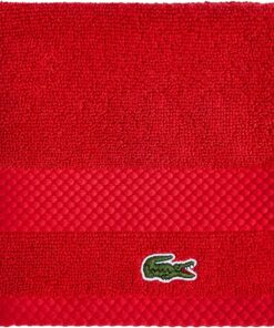 Lacoste Heritage 100% Supima Cotton Bath Towel, Meteorite, 30" x 54" – Highly Absorbent & Quick Drying, Premium Super Soft Bath Towel, Bathroom Essential, Gift for All Occasions, Machine Washable