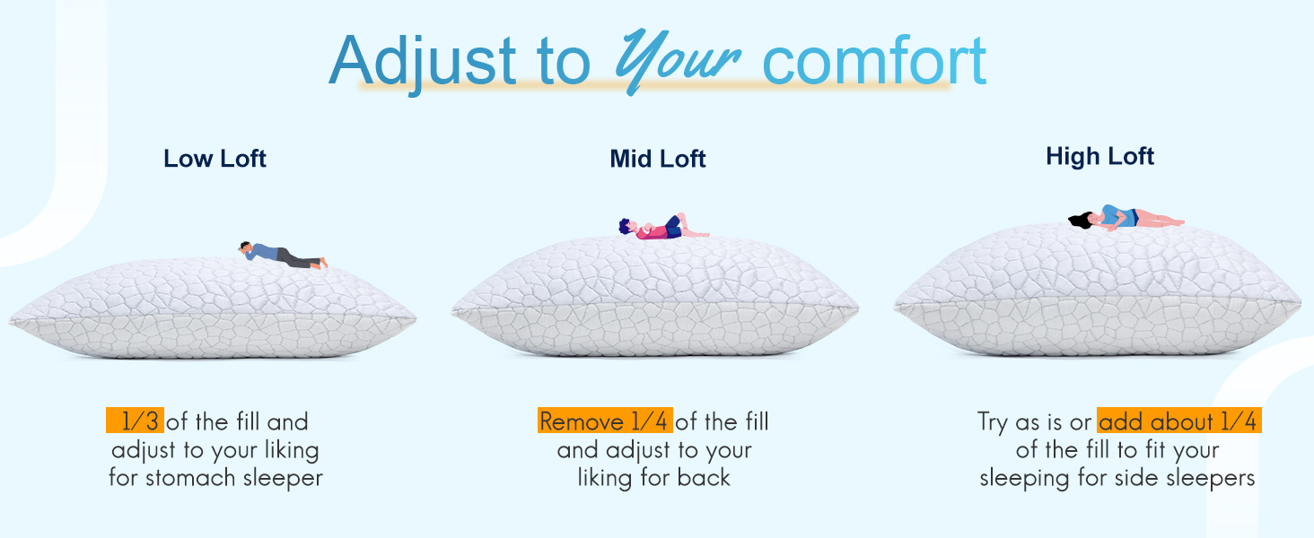 Adjustable pillow