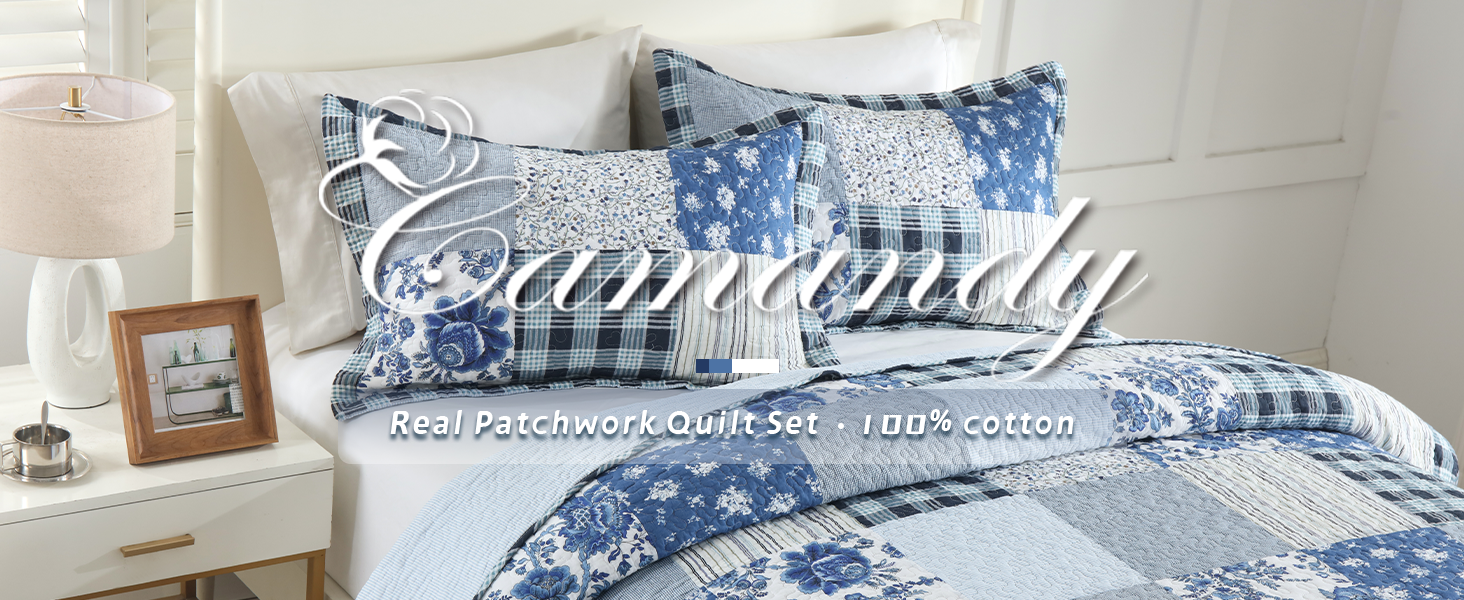 cotton  bedspread coverlet quilt bedding sets floral real patchwork bedspread comforters king queen